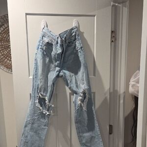 American Eagle Outfitters Light Blue Stretch Jeans